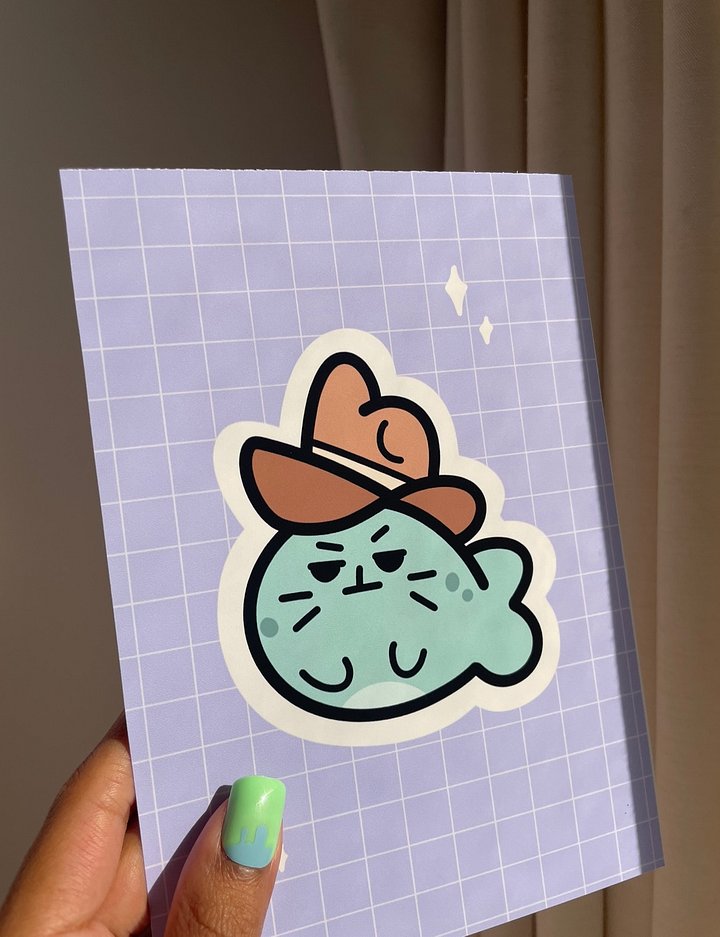 Cowboy Winifred Seal Print product image (1)