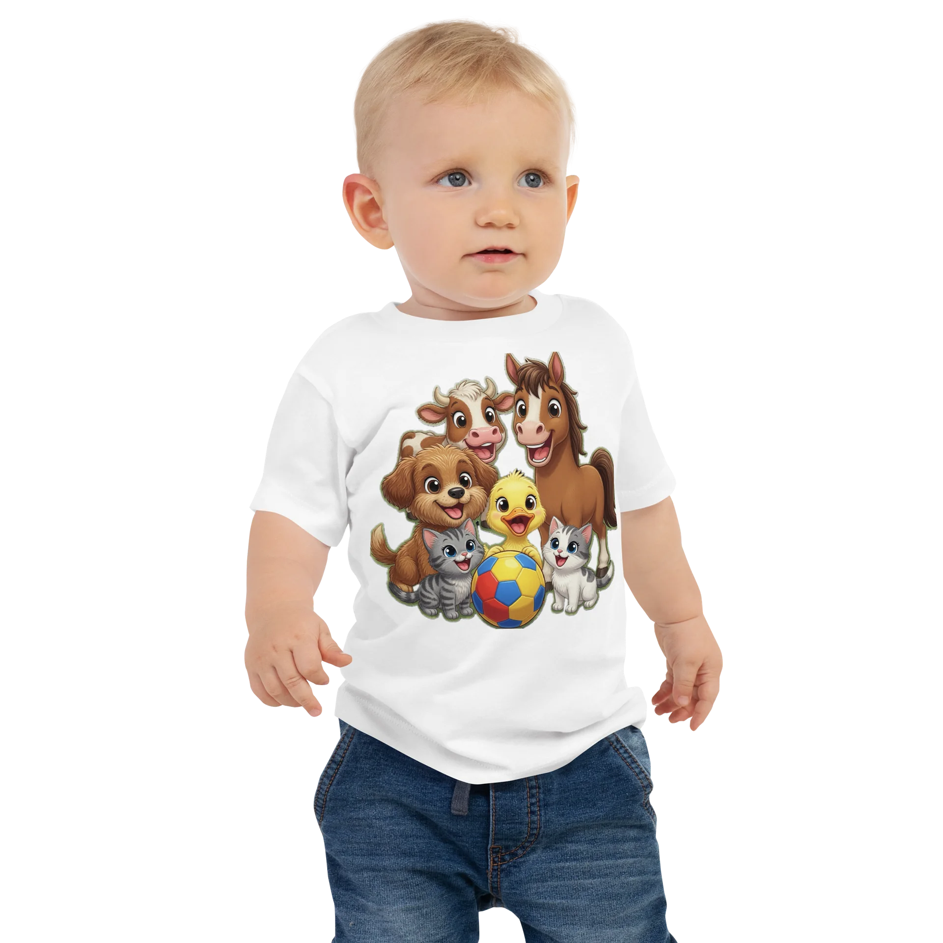 Happy Farm Animals Soccer Tee product image (1)