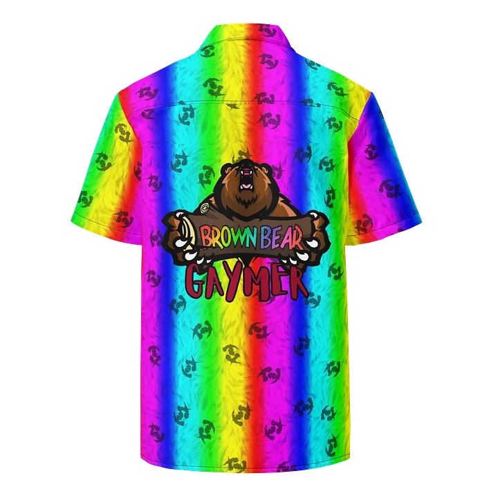 Brown Bear Rainbow Fur Hawaiian Shirt product image (2)