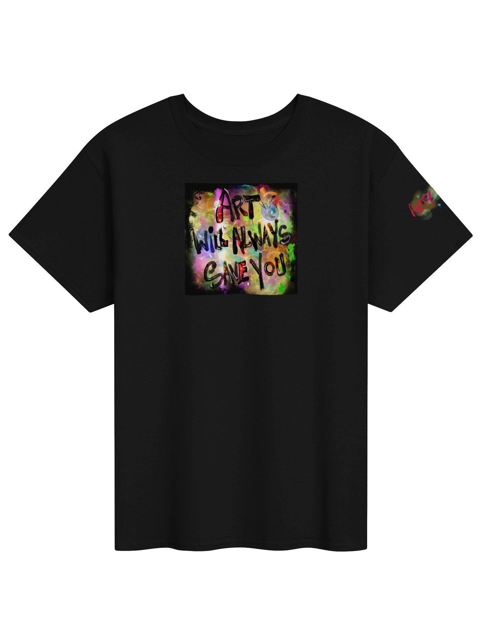ArtyWear Tee of the Month - Nov '25 'Save You in Black' product image (1)