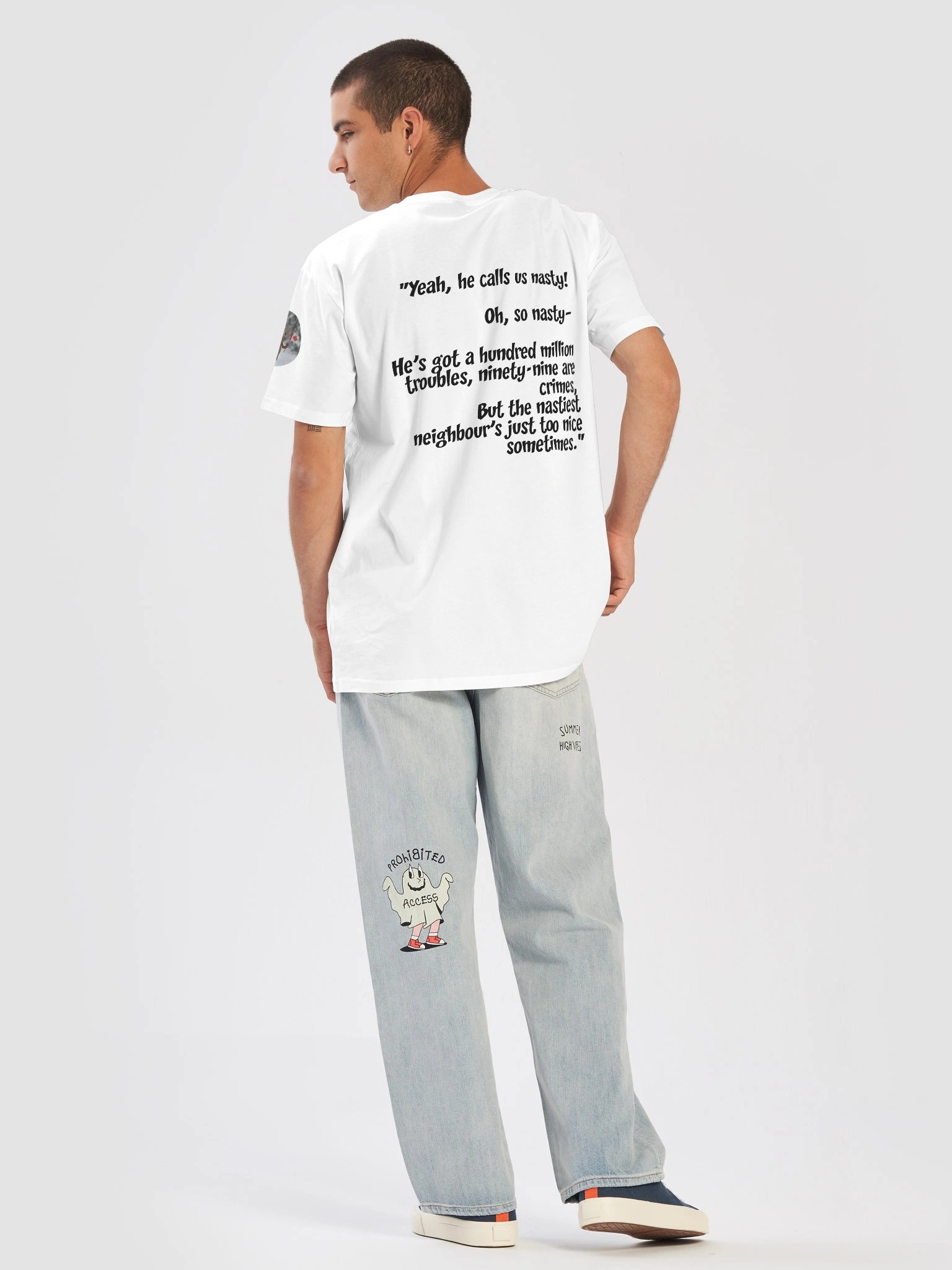 He Called Us Nasty | Essential Character Tee Heavyweight (White) product image (6)