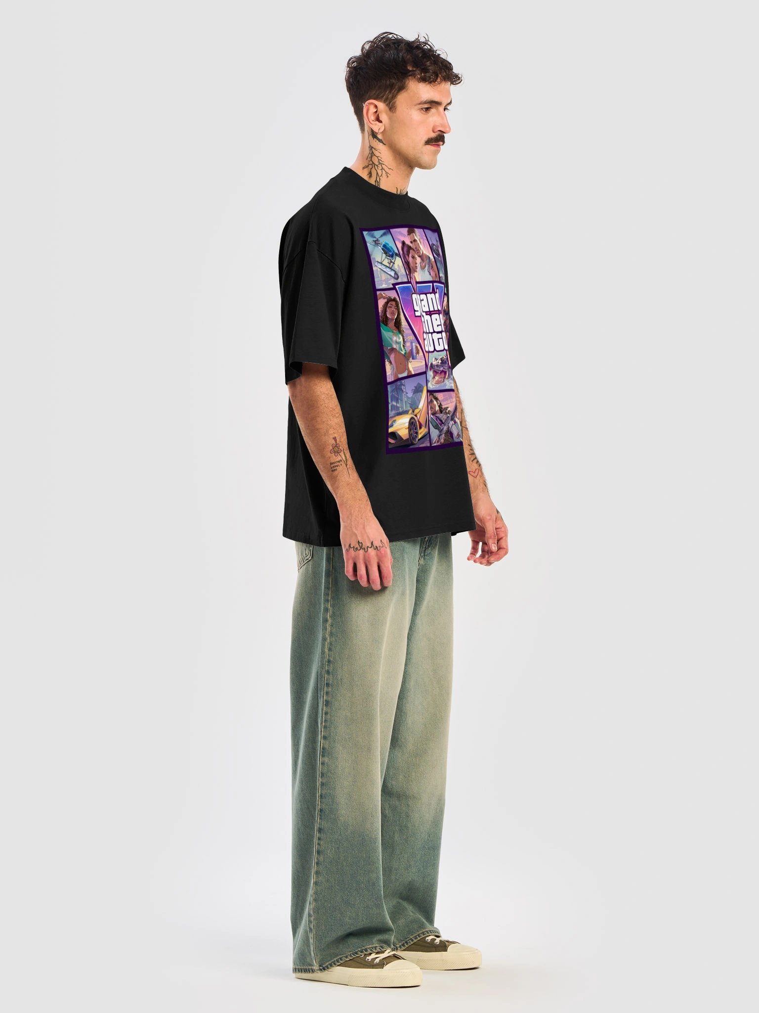 GTA VI Cover Art Oversized T-Shirt - Fan Design product image (3)