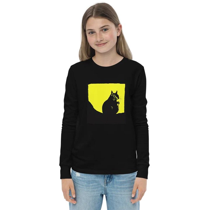 Squirrel Silhouette Sunshine Youth Long Sleeve T-Shirt product image (1)