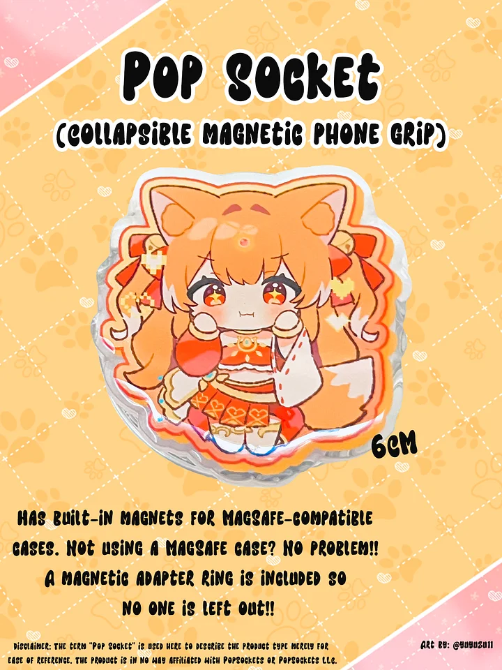 Pop Socket (Collapsible magnetic phone grip) product image (1)