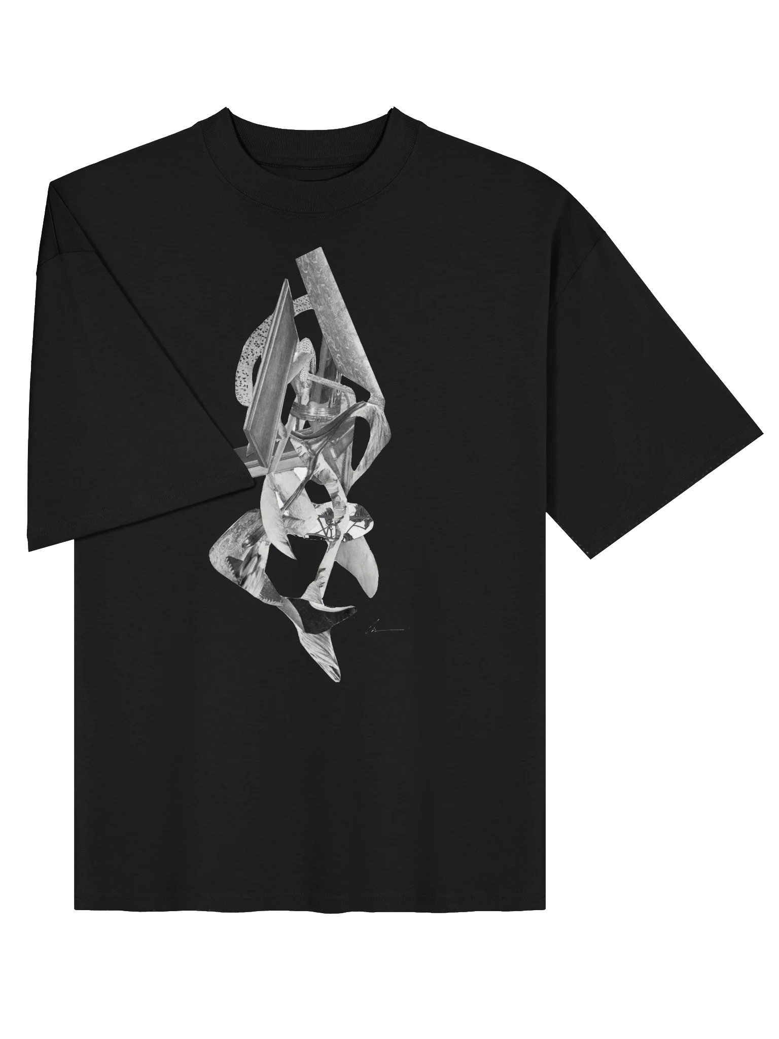 002 FRAGMENTATION UNISEX OVERSIZED T-SHIRT BK 26 product image (3)