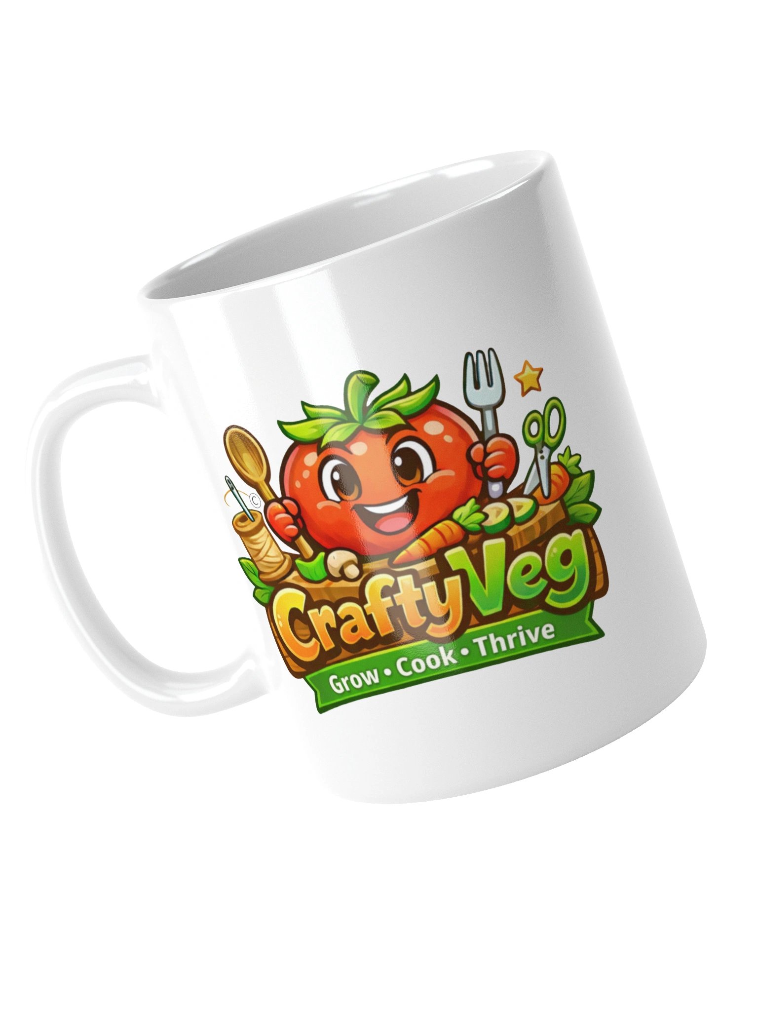 CraftyVeg Logo Mug product image (4)