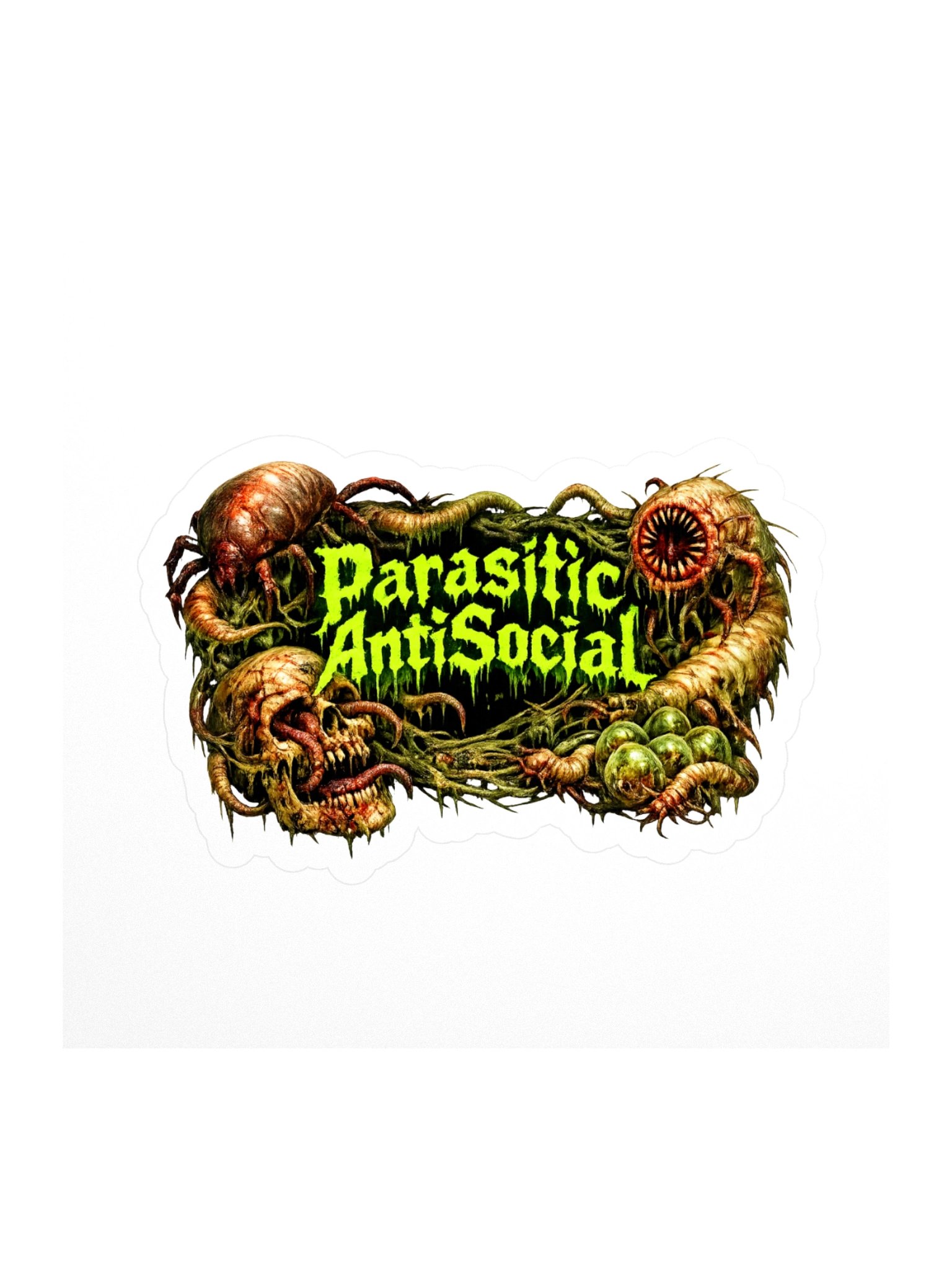Parasitic AntiSocial GRAPHIC Sticker product image (1)