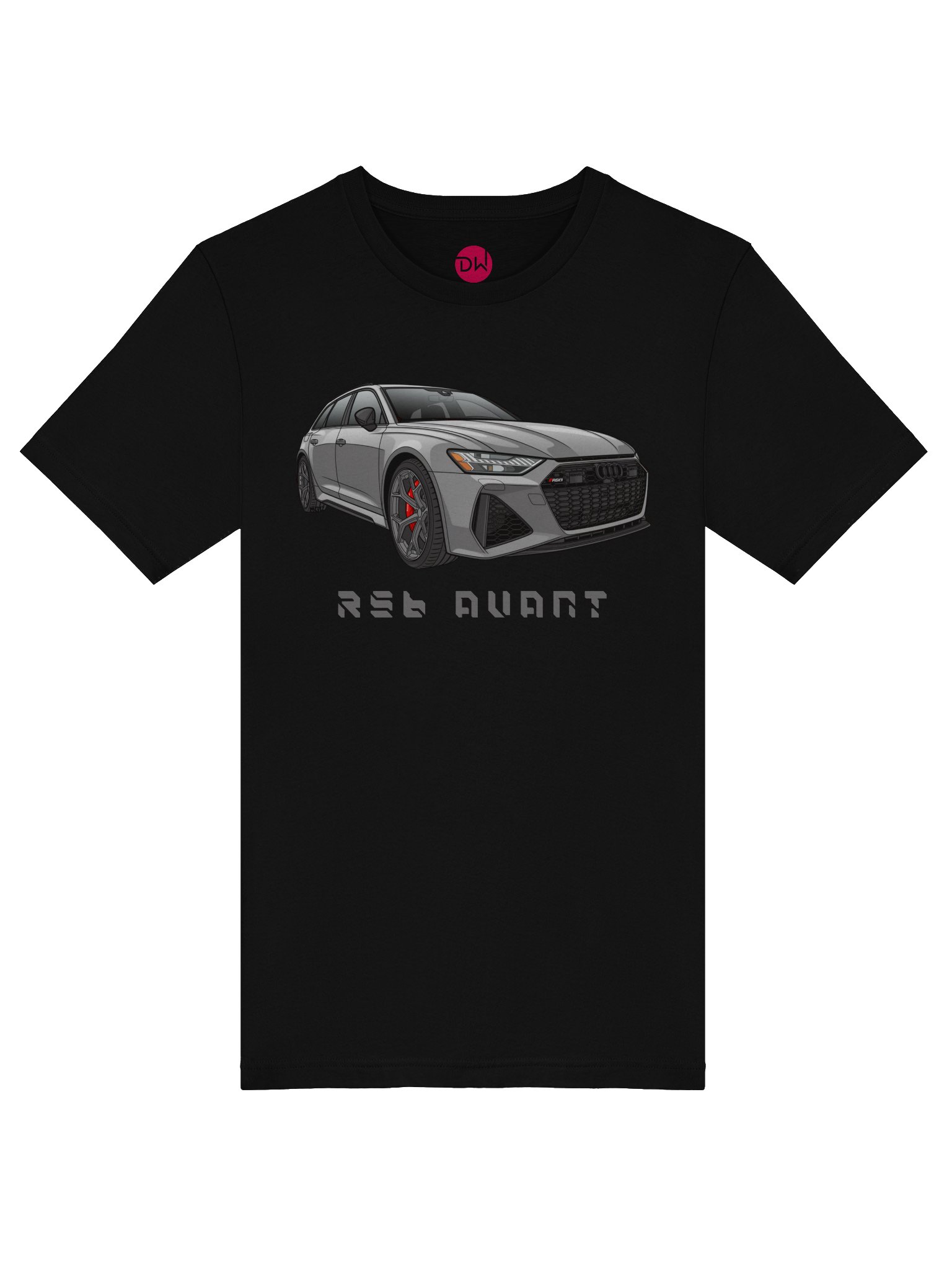 Grey Audi RS6 Avant Shirt (Retro, Sketch, Silhouette) product image (43)