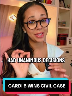 Cardi B VERDICT is IN! I’m breaking down what the jury decided. Full breakdown on YouTube! 🤓⚖️ #cardib #cardibsecurity #fyp #legaltok #courttok