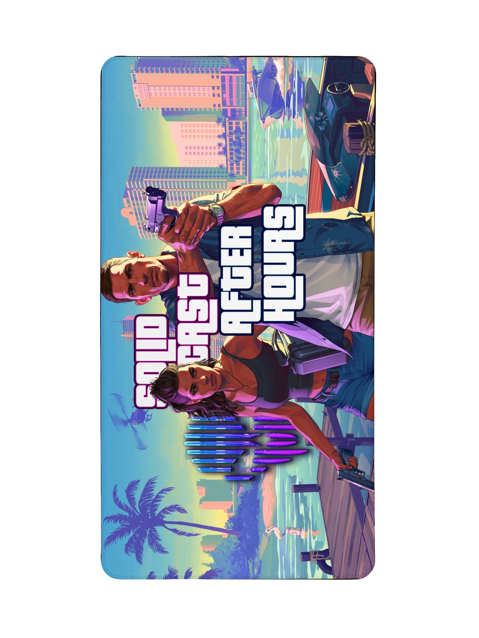 SolidCast After hours Vice City Desk Mat 15.5" x 31.5" product image (2)