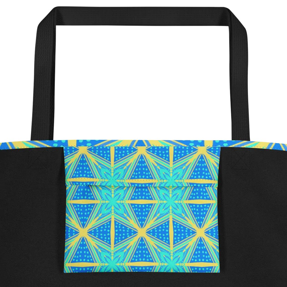 Blue and Yellow Pattern All Over Print Tote product image (4)