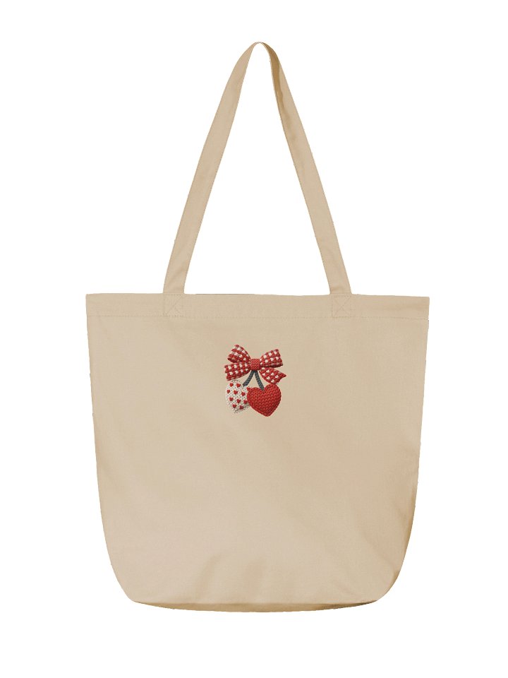 Love is Patient Knitted Heart Tote product image (2)