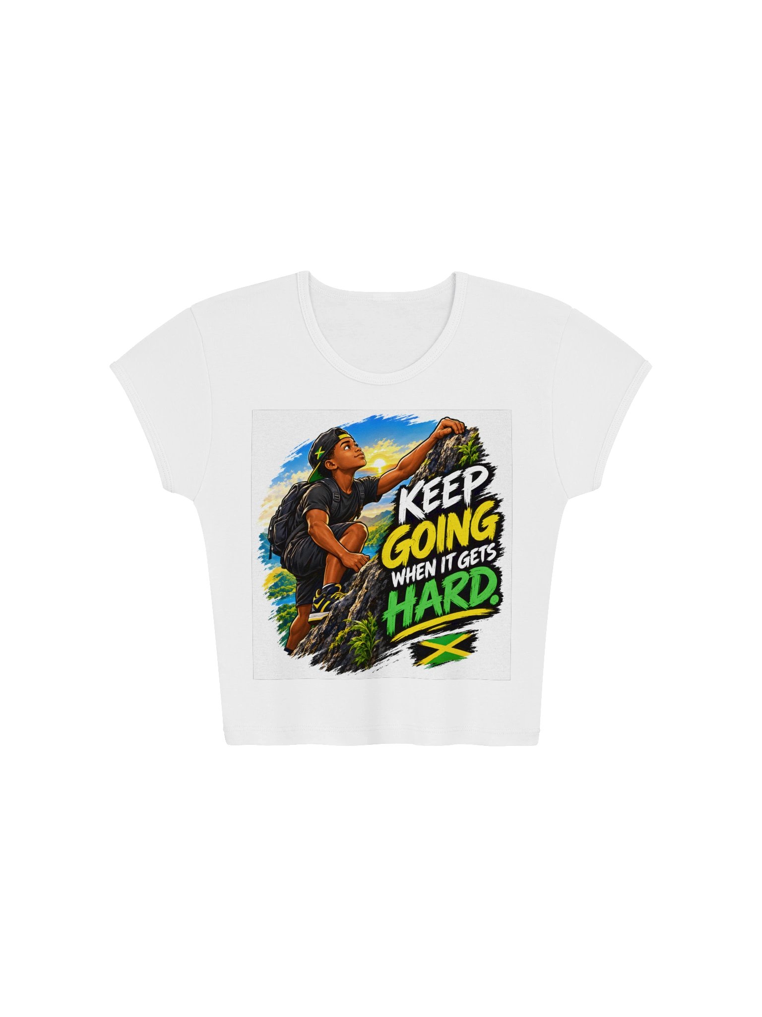 LA Apparel Ribbed Baby Tee Crop Top product image (1)