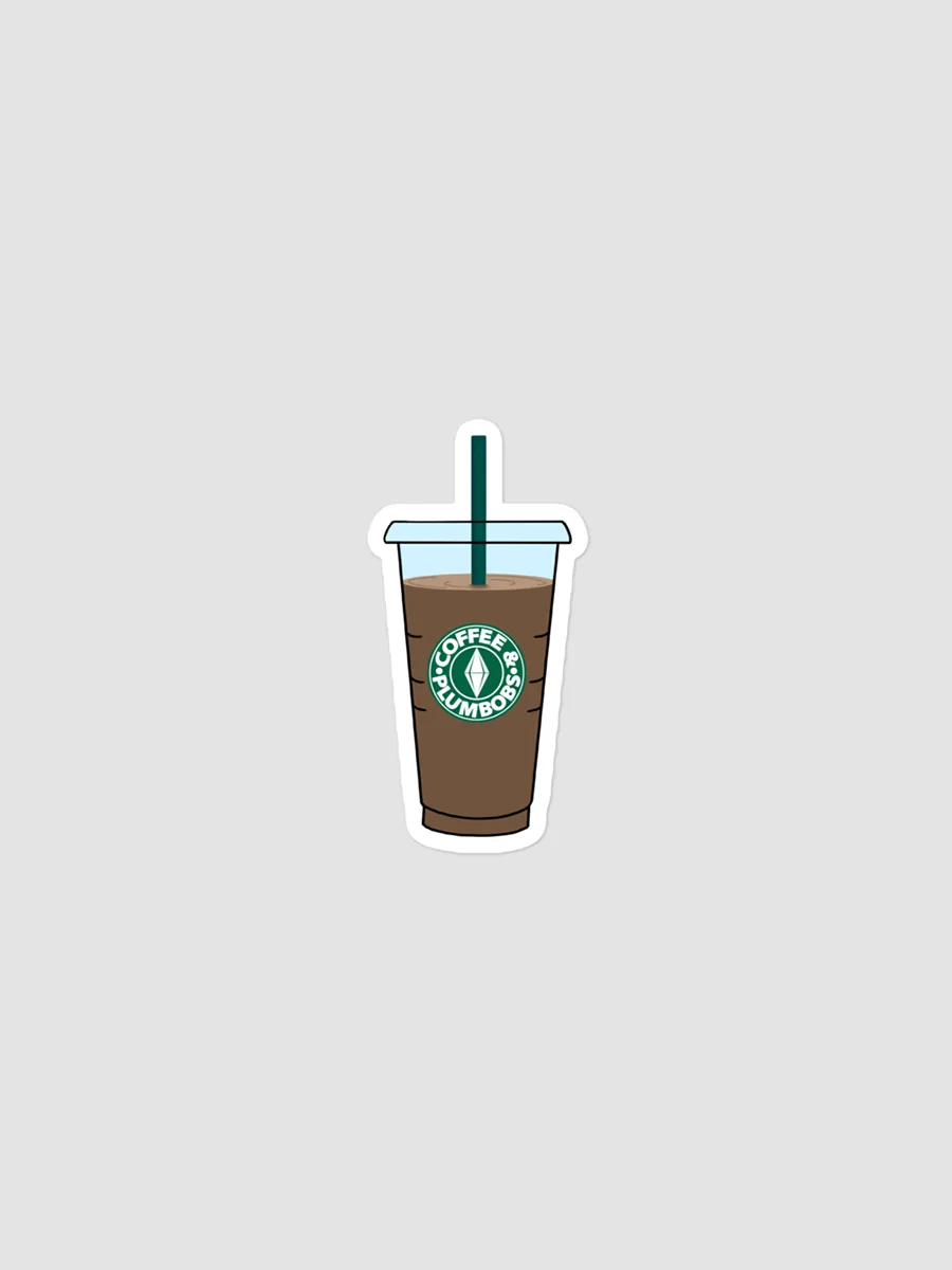 Coffee & Plumbobs Iced Coffee Sticker product image (1)