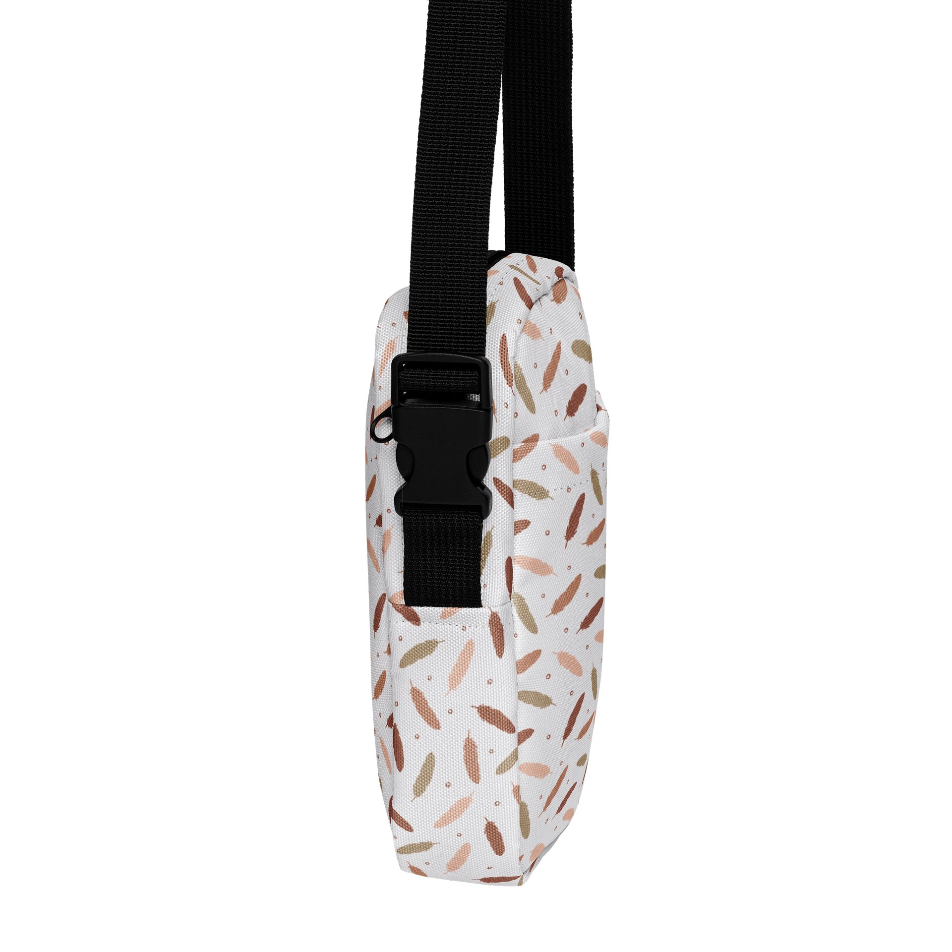 Mocha Mousse Feathers Crossbody Bag product image (4)