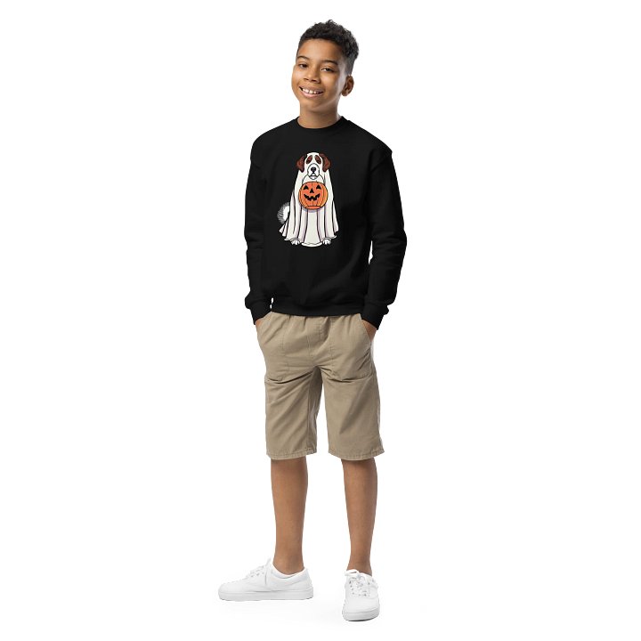 Halloween Great Pyrenees(Brown & White) Youth Sweatshirt product image (2)