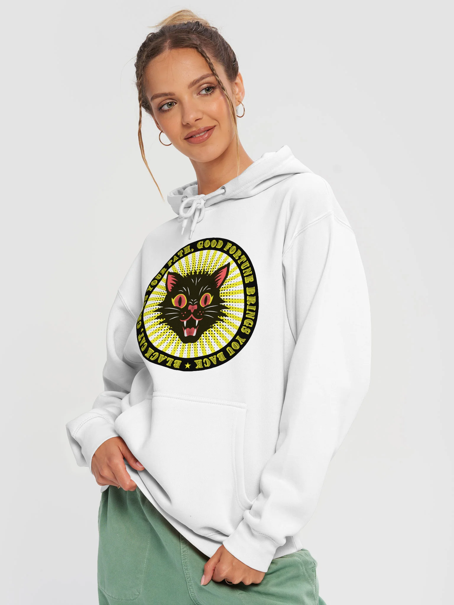 Lucky Black Cat Premium Hoodie product image (3)