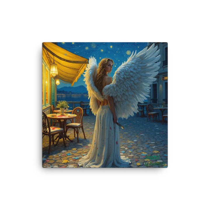 Valkyrie painting a cafe at night product image (2)