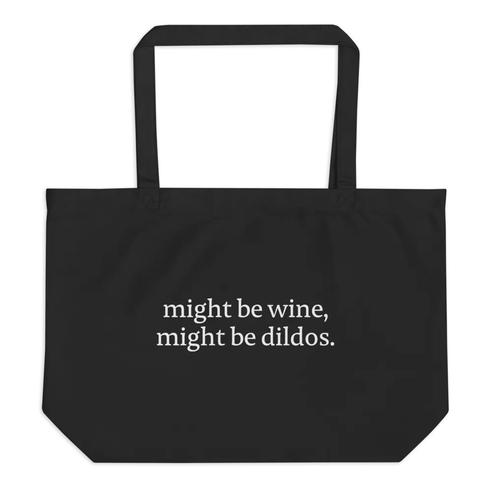 Wine or Dildos Large Tote Bag product image (1)