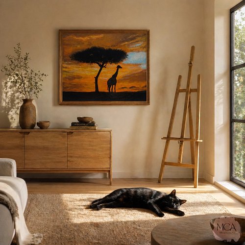 Is it just me, or does the right painting feel like a warm hug for your walls? 🌅✨

Lately, I’ve been leaning so hard into the...