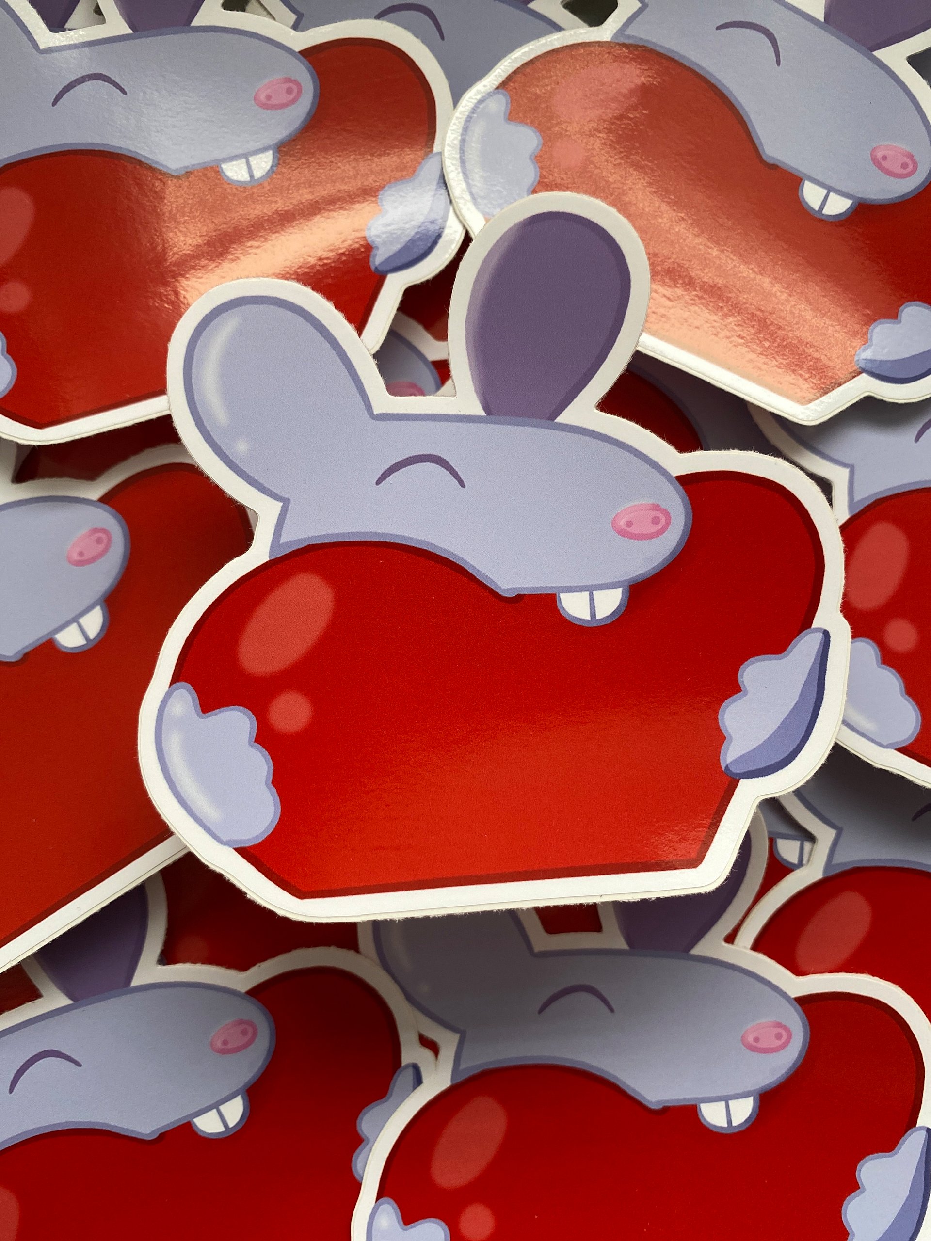 Rat Heart Sticker product image (1)
