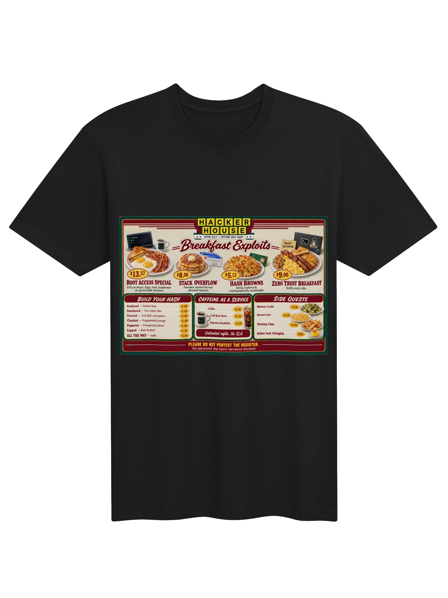 Hacker House T-Shirt | Breakfast Exploits product image (1)