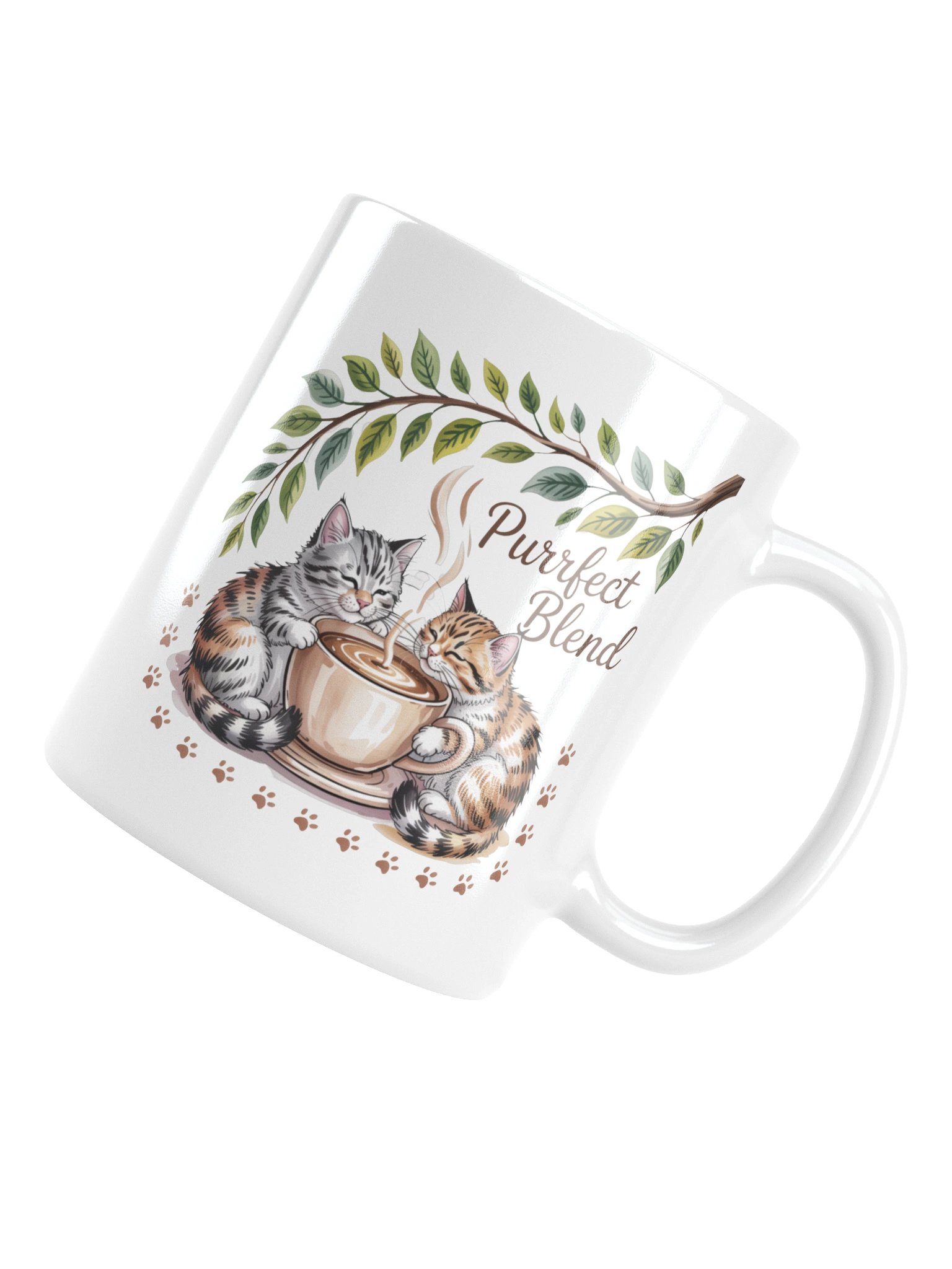 Purrfect Blend Cat Coffee Mug – Adorable Cat Couple Design product image (16)
