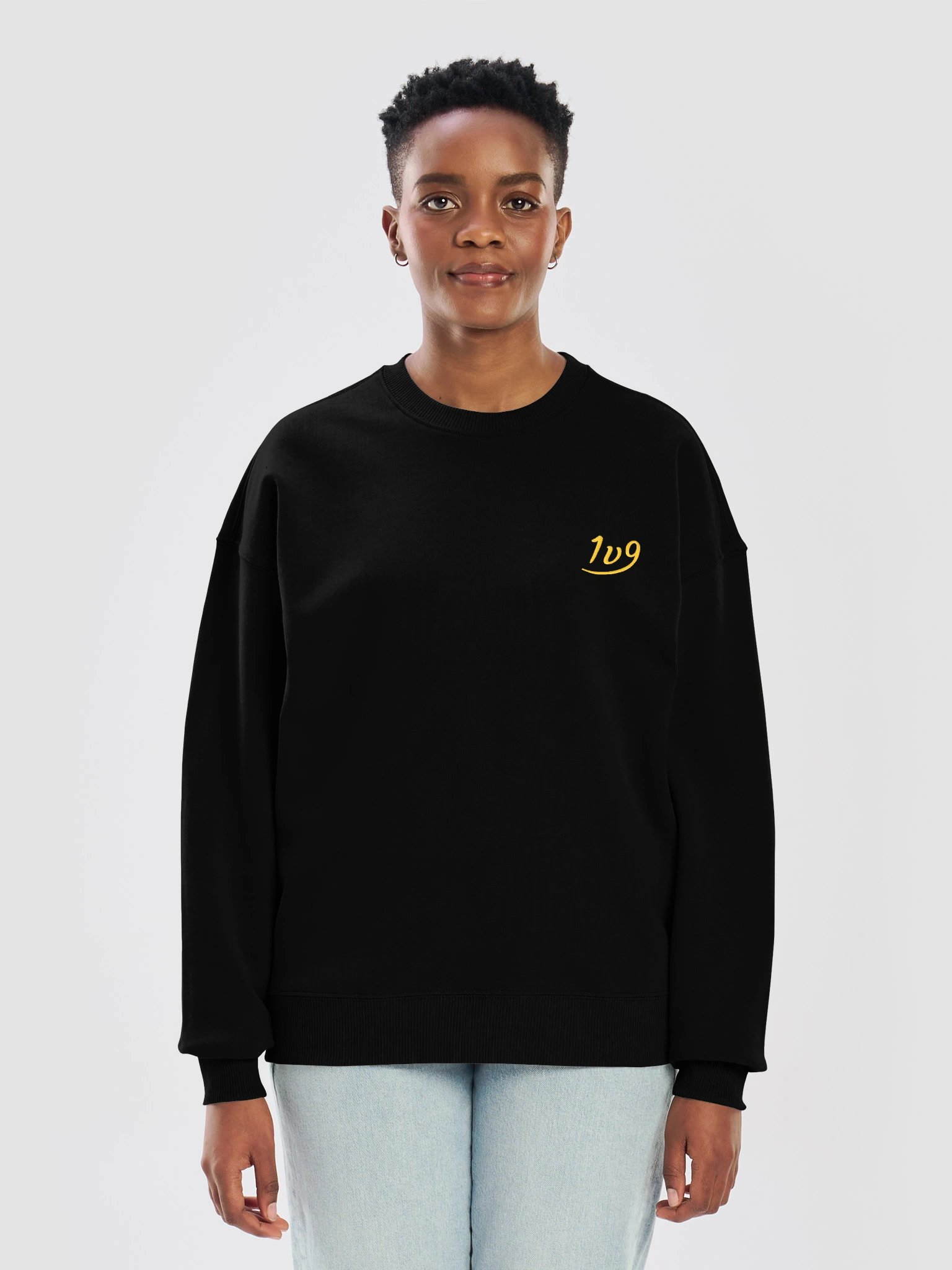 1v9 Oversized Sweater – Gold Stitch product image (9)