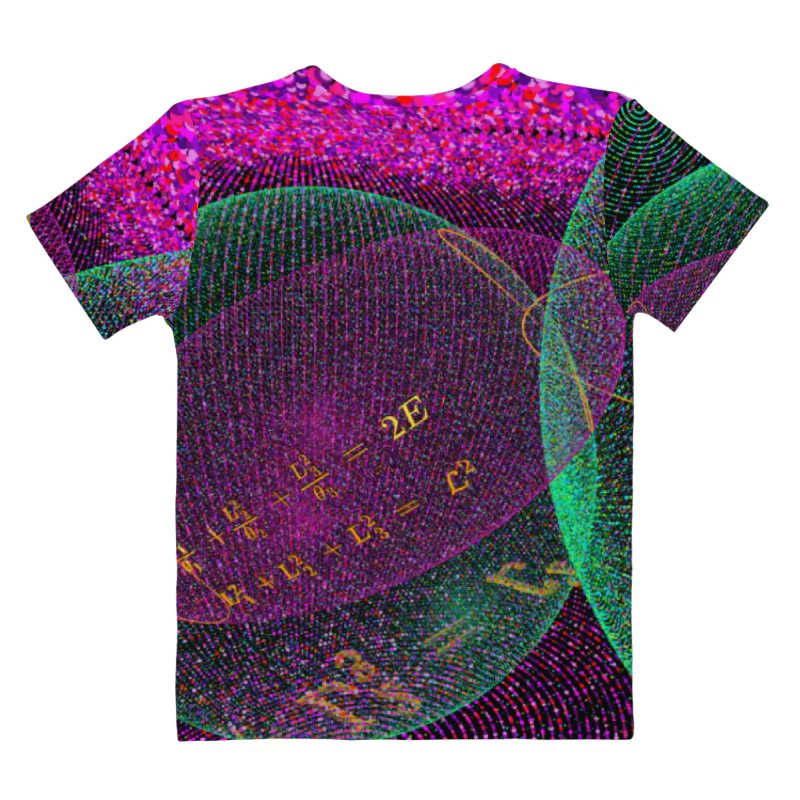 Poinsot's Pixel Spaceship 4 - Physics of the Gyroscope Women's Crew Neck T-Shirt product image (4)