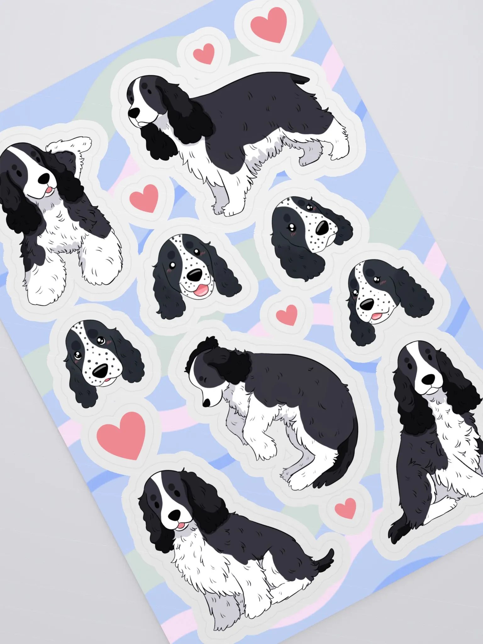 Cocker Spaniel Love Sticker Sheet product image (2)