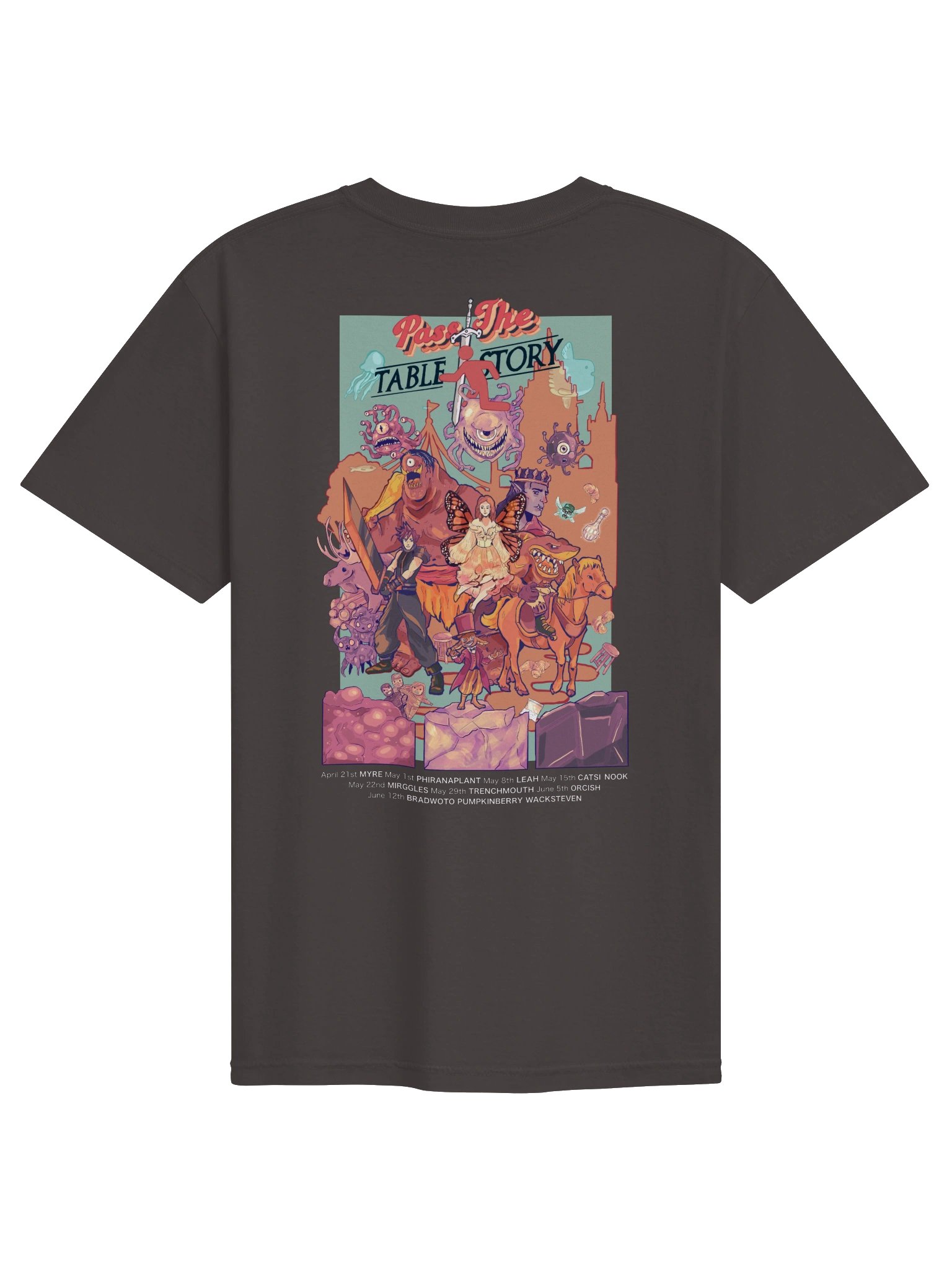 Pass the Tablestory Tee (Dark) product image (6)