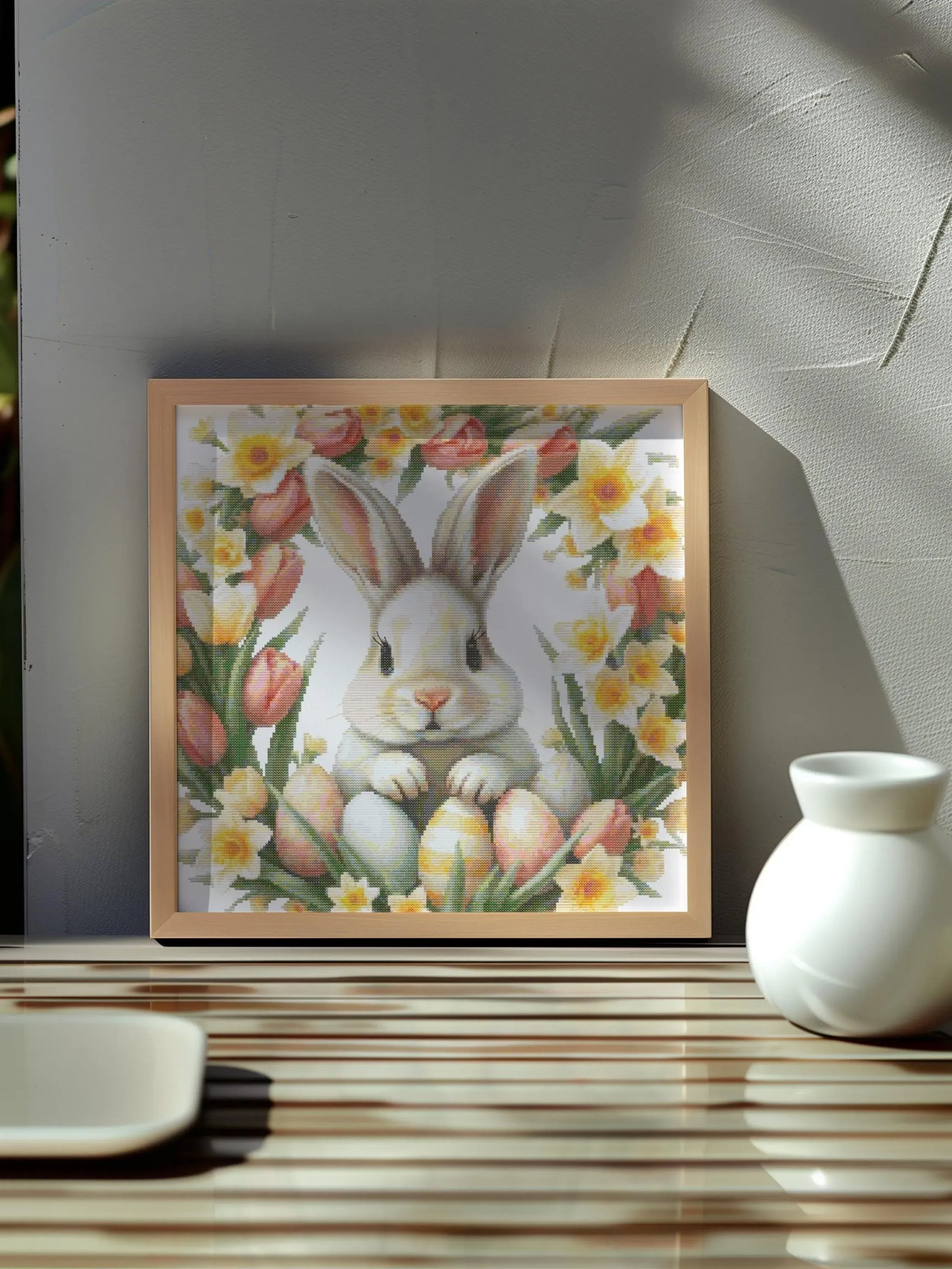 Springtime Bunny Cross Stitch Pattern product image (3)