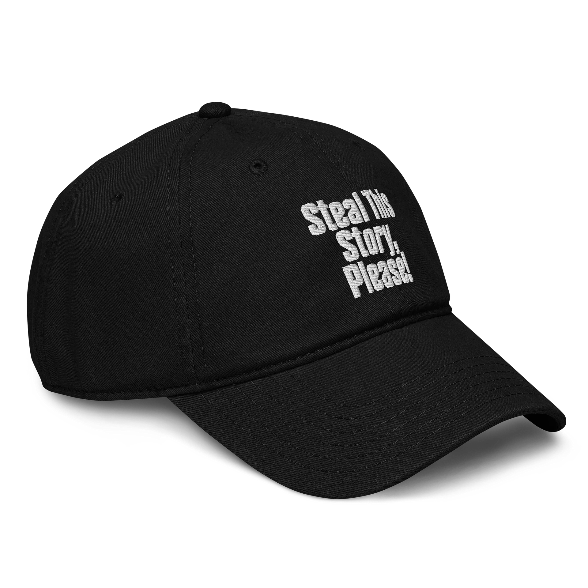 Steal This Story Please - Black Embroidered Cap product image (4)