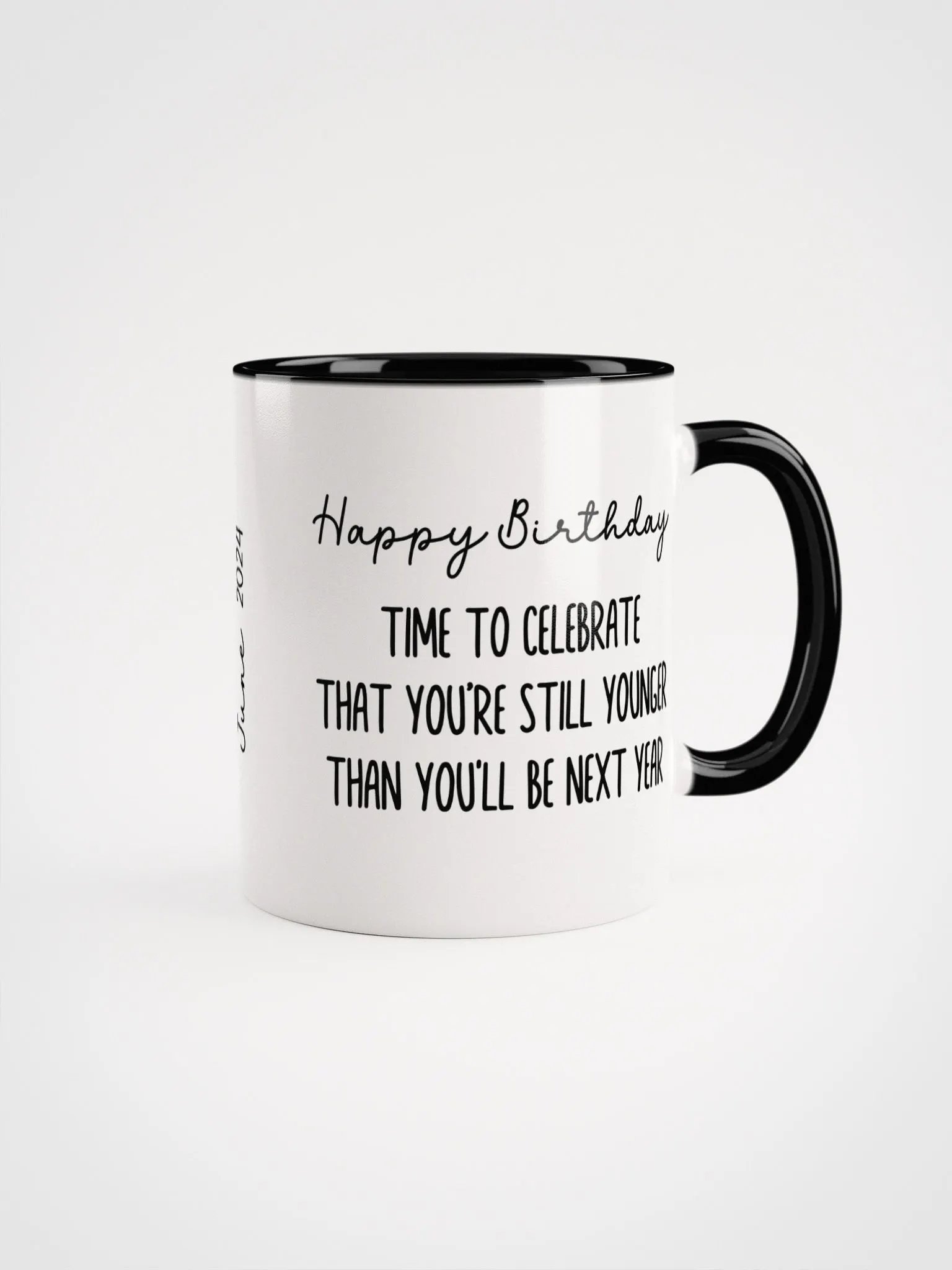 Two Tone Line Birth Flower Mug JUNE – Personalized Gift product image (3)