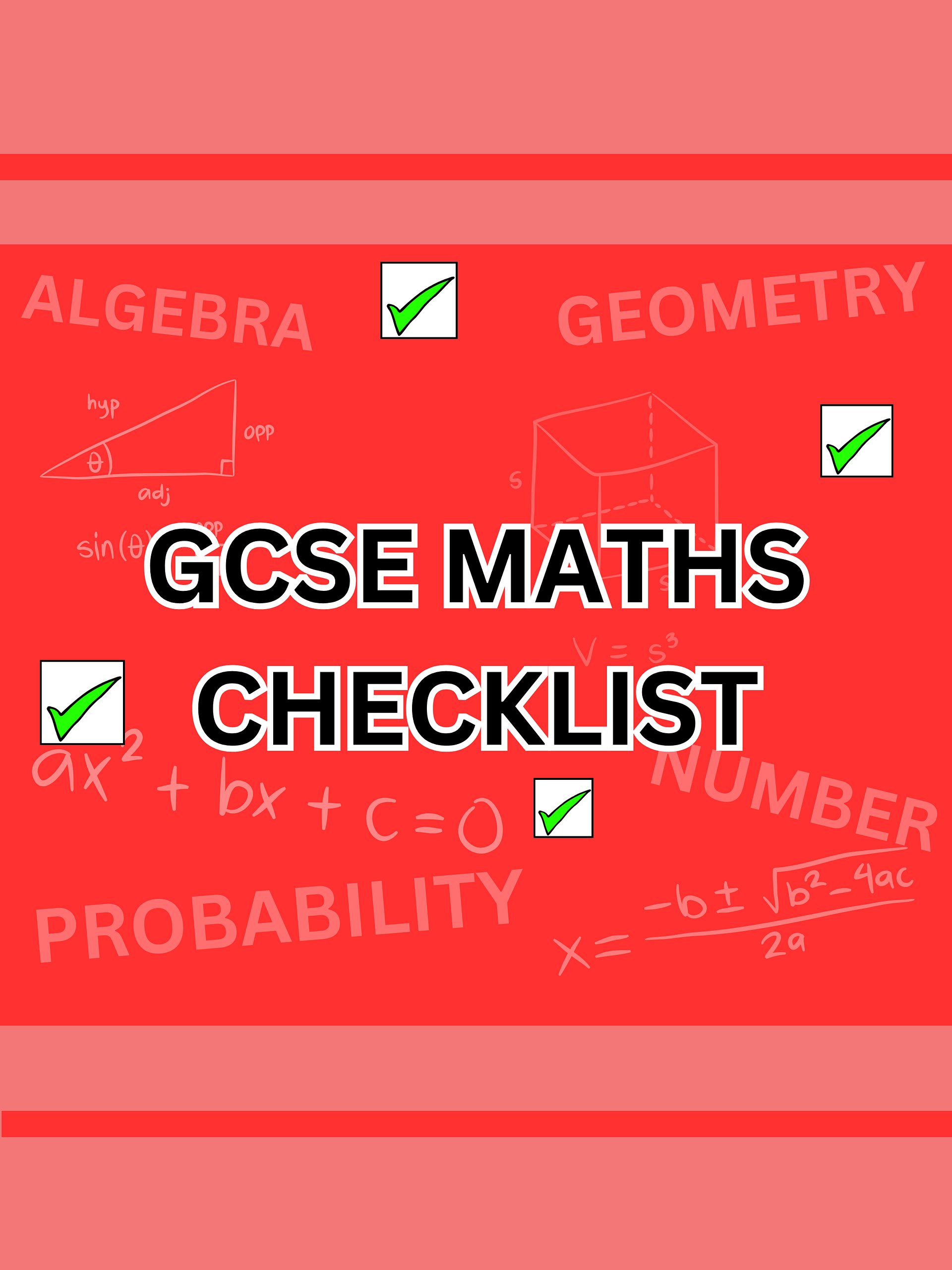 GCSE Maths Checklist (120+ Topics) | Revision Made Easy product image (1)