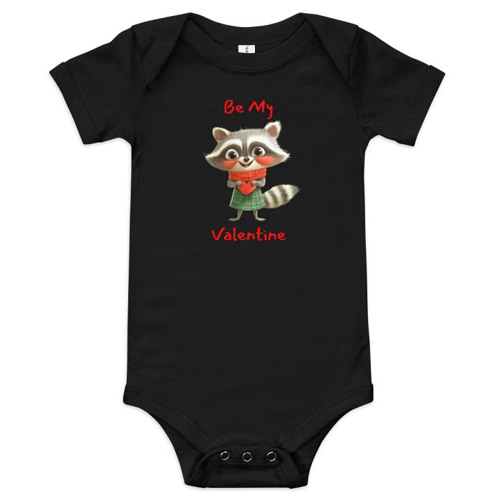 Valentine's Raccoon Baby Onesie product image (2)