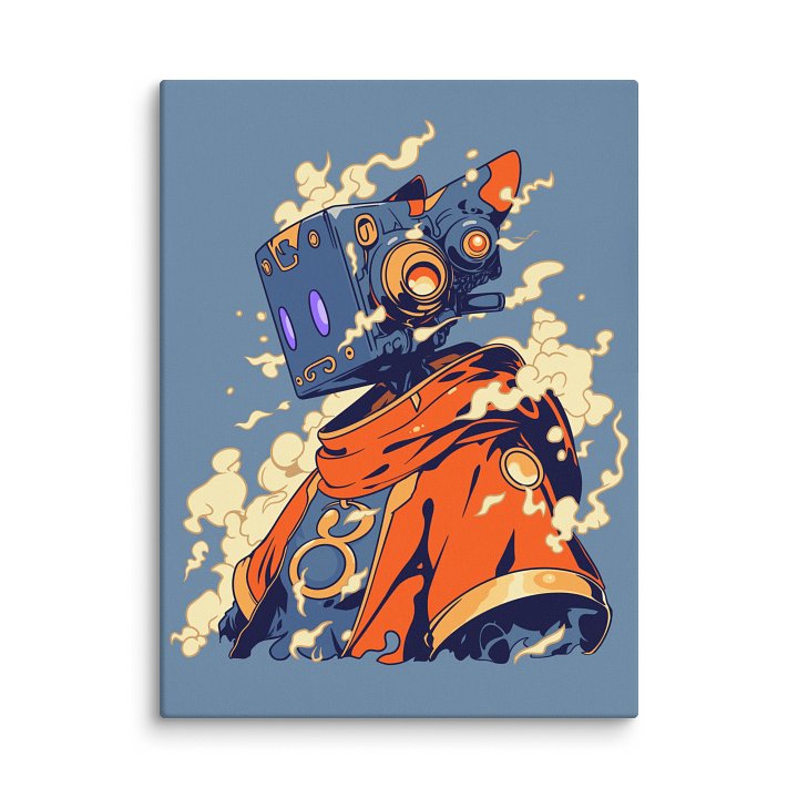 "The Blue Wizard" – 18″ x 24″ Canvas Print product image (2)