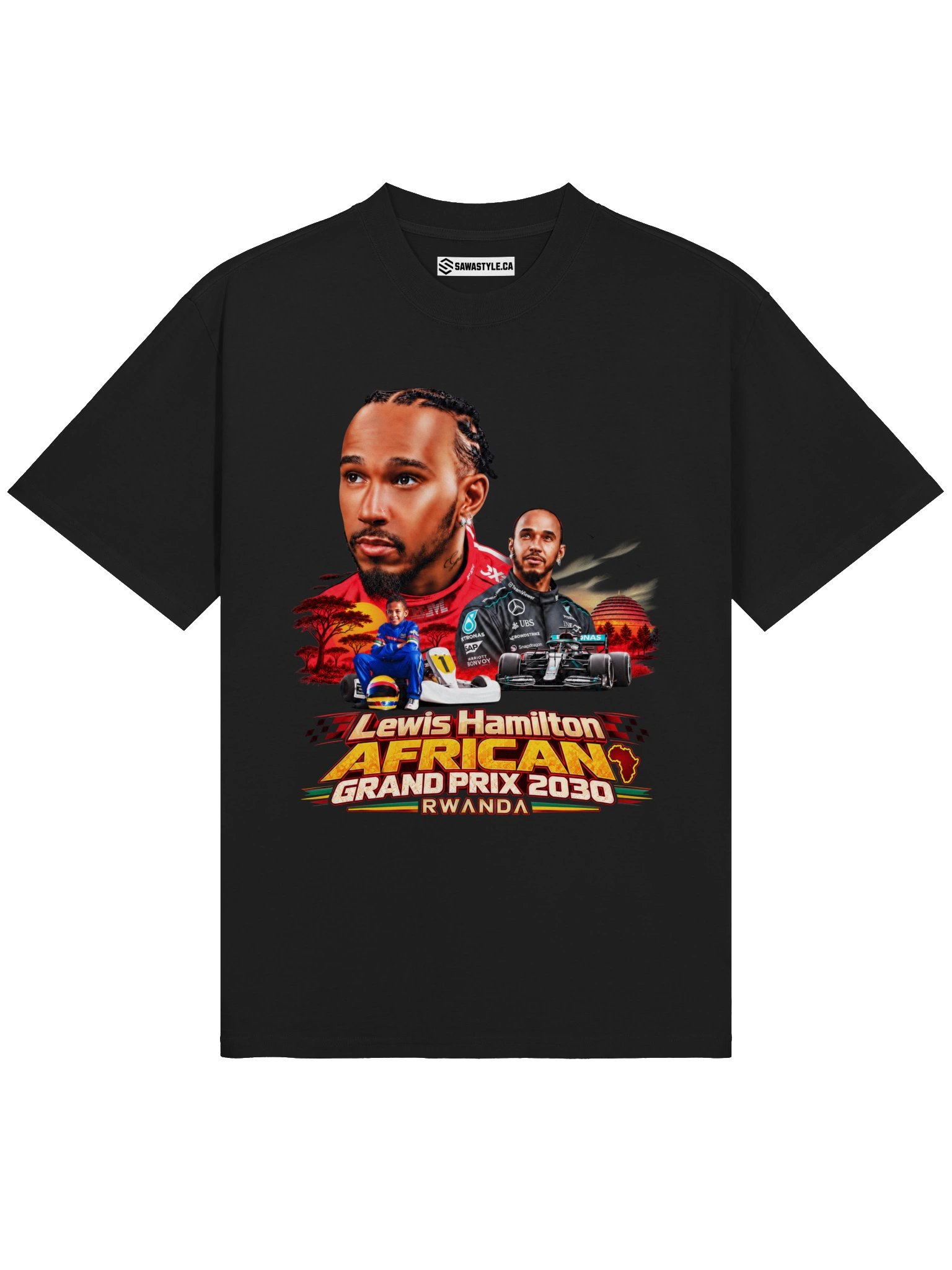 Lewis Hamilton African Grand Prix T-Shirt product image (1)