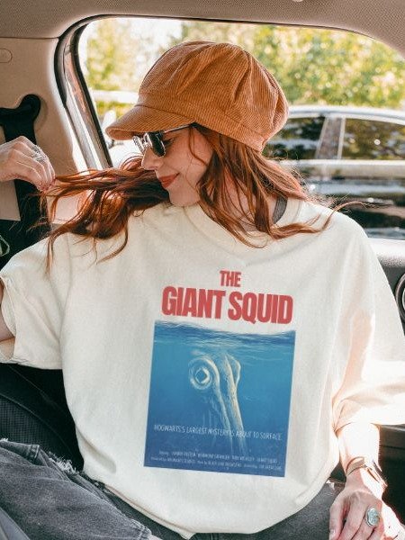 Giant Squid Funny Parody Halloween Fall Shirt product image (8)