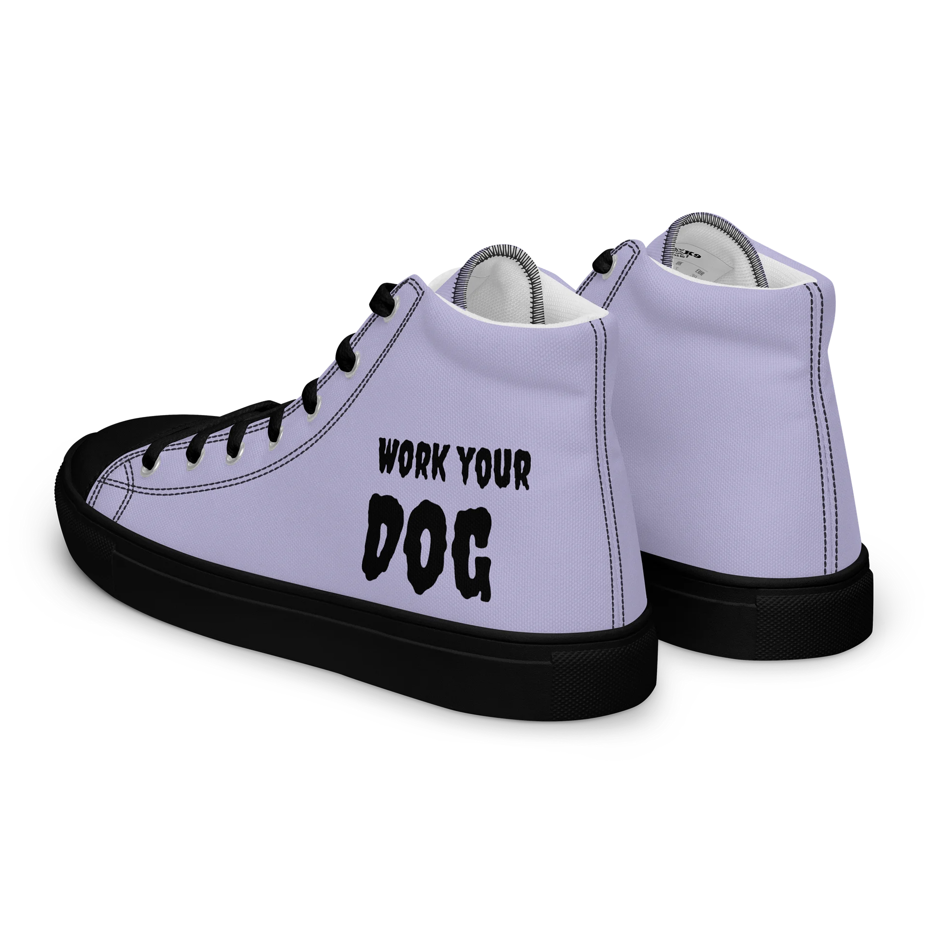WORK YOUR DOG — Retro Graphic Women's High-Top Sneakers product image (5)