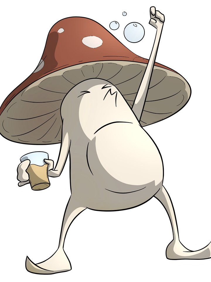Drunk Mushroom 2” Sticker product image (1)