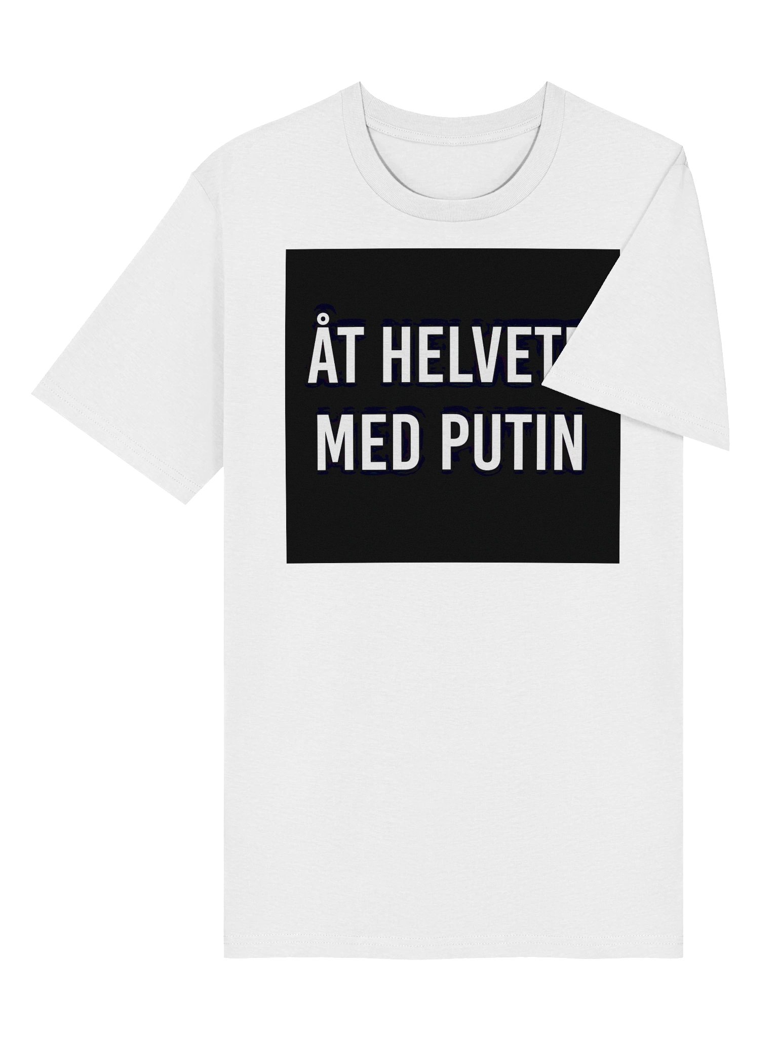 Åt helvete med Putin - Svart bakgrund (Organic unisex T-shirt) product image (8)