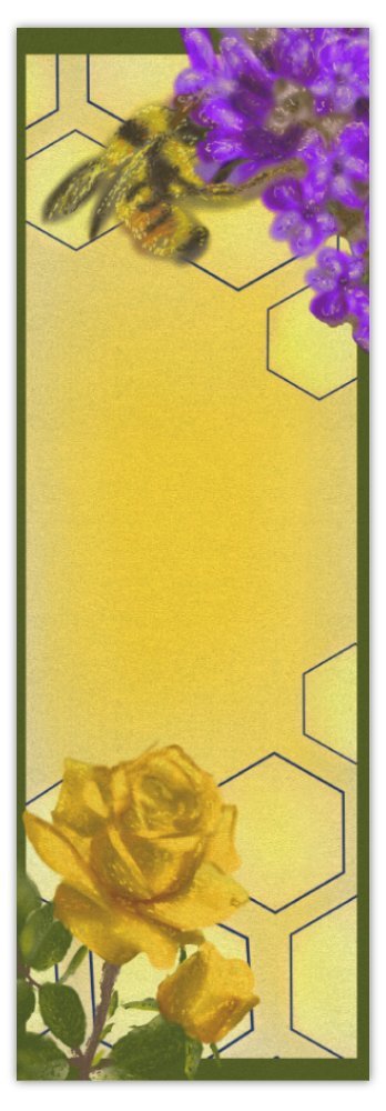 Heliotrope honeycomb bookmark product image (1)
