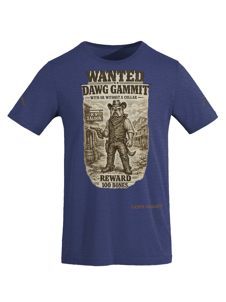 DAWG GAMMIT™ WANTED Bulldawg Triblend T-Shirt product image (1)