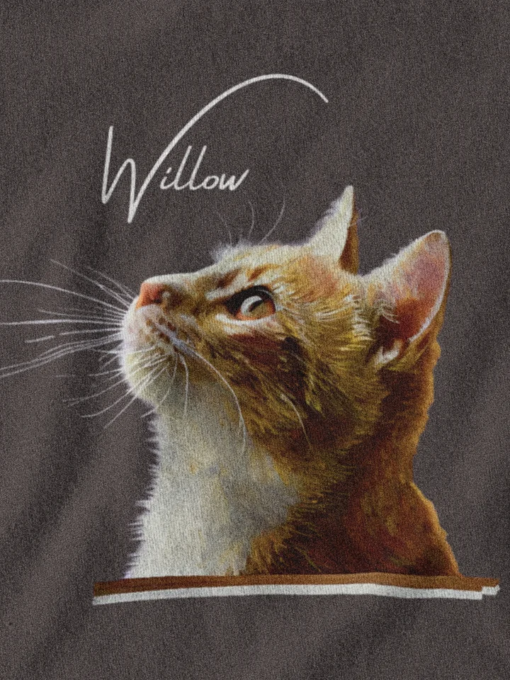 YOUR CAT! / T-SHIRT WITH PERSONALIZED NAME / DIGITAL ART product image (1)