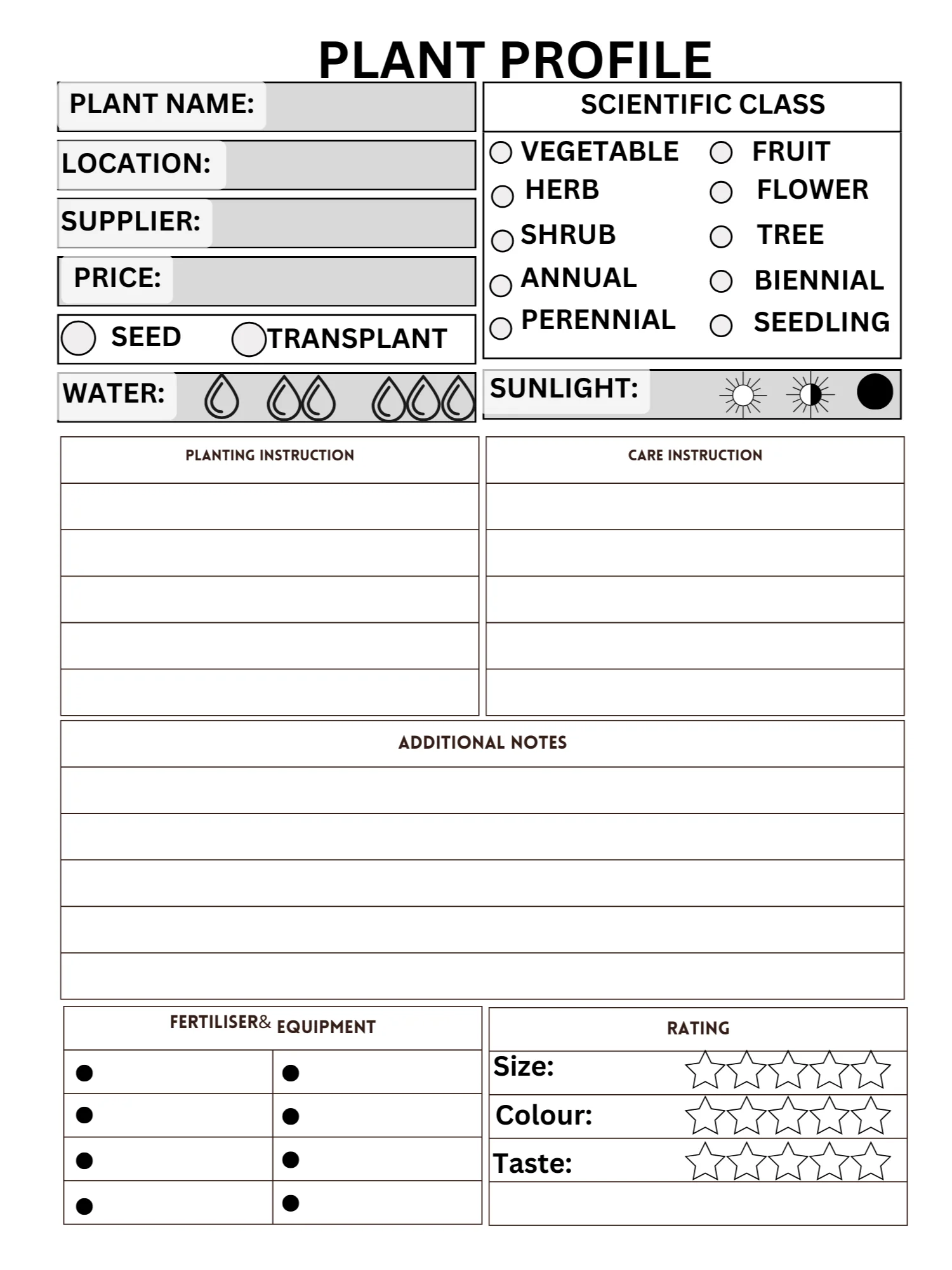 "The Green Thumb Guide: A Garden Logbook for Watering, Care & Pest Control" product image (1)