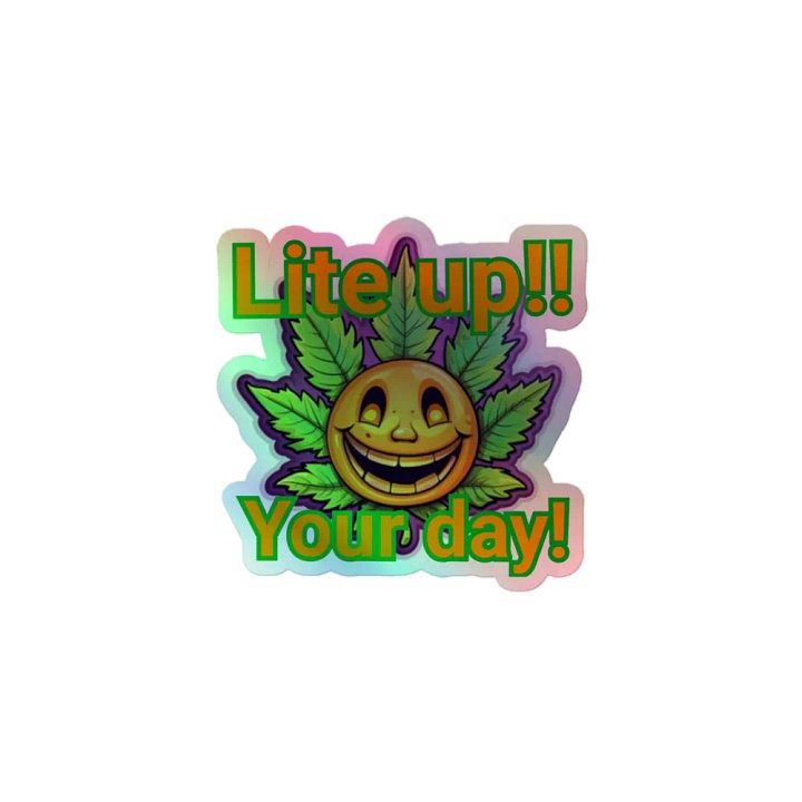Lite up your day stcker product image (1)