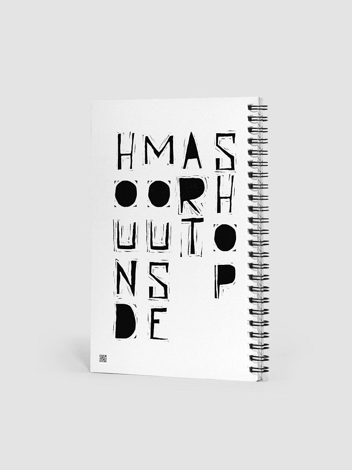 Glitch Horned Character Spiral Notebook product image (2)