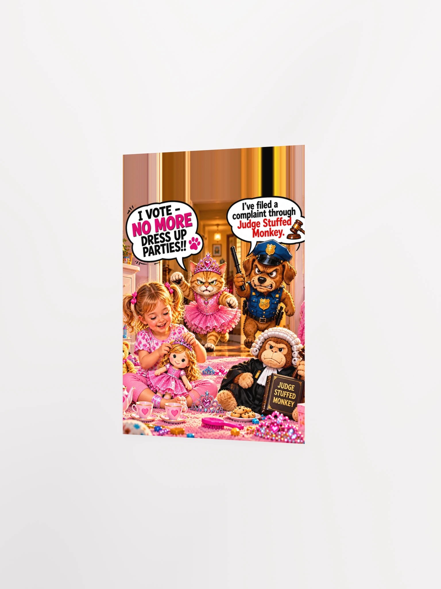1 Earth Prints Princess Cat Cop Dog Enhanced Matte Poster product image (40)