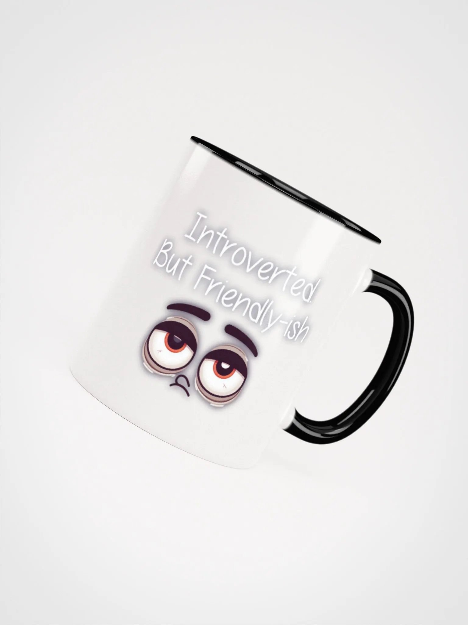 Introverted but friendly-ish Ceramic Mug with Color Inside product image (45)